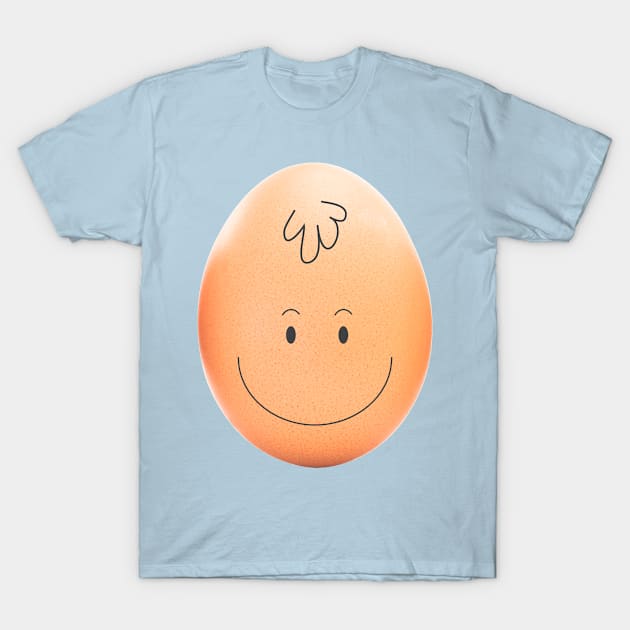 World Record Egg Who Drew The Cute Face On The Egg? T-Shirt by peter2art